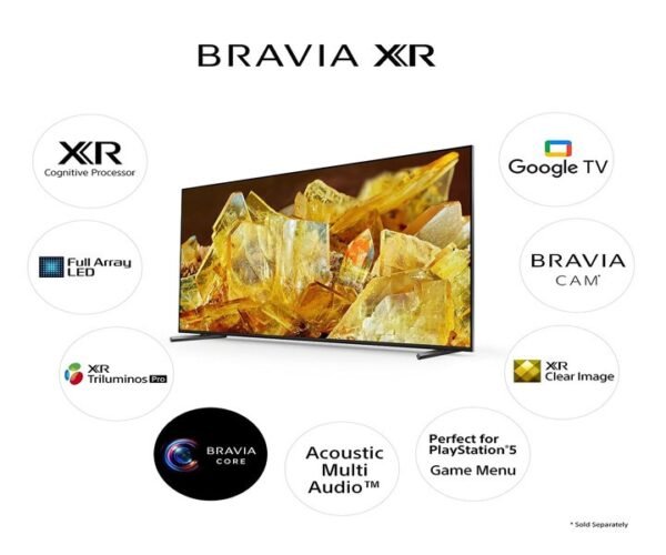 Sony 85 Inch LED 4K UHD Smart Google TV (X90L Series) Black Model XR-85X90L - Image 2