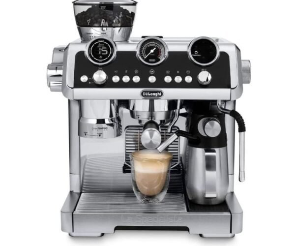 Delonghi Pump Espresso Coffee Machine Silver Model EC9665M | 1 Year Full Warranty