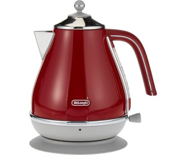 DeLonghi 1.7 L Icona Capitals Red Vintage Style Kettle Kboc3001.R