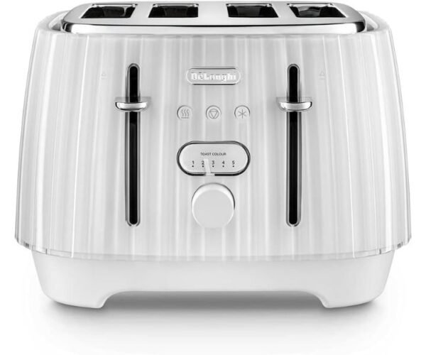 DeLonghi Ballerina Toaster 4 Slot Toaster White Model CTD4003.W