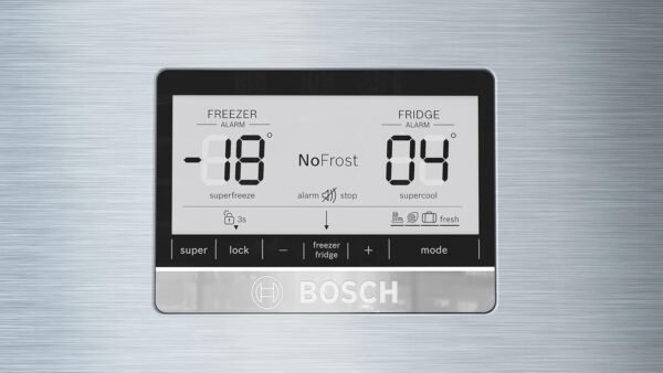 Bosch 687 Liters Free-Standing Fridge-Freezer Series - 6 Brushed steel anti-fingerprint Model KDN86AI31M | 1 Year Full 5 Years Compressor Warranty - Image 2