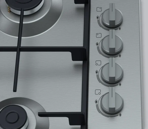 Bosch 60 cm Series 2 Gas Hob Stainless Steel Model PBP6C5B62M | 1 Year Full Warranty - Image 2