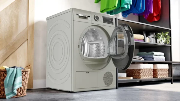 Bosch 9 kg Front Load Tumble Dryer Auto Dry, LCD, Push-button Series 4 heat pump Silver inox Model WQG2410XGC | 1 Year Full Warranty - Image 3