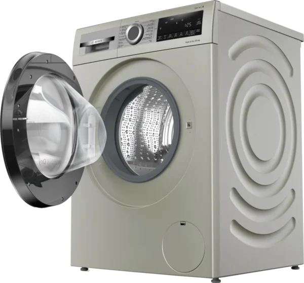 Bosch 9kg Series 4 Washer Dryer LCD Push-Button Anti-Vibration Side Panels Silver Inox Model WNA244XSGC | 1 Year Full Warranty - Image 4
