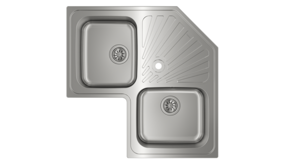 Teka Inset Sink Stainless Steel Silver Model ANGULAR2B | 1 Year Warranty - Image 2