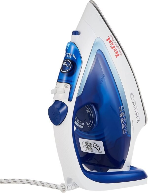 Tefal 2400 Watts Easygliss Durilium Airglide Soleplate Steam Iron Blue/White Model Fv5715M0| 1 Year Warranty - Image 3