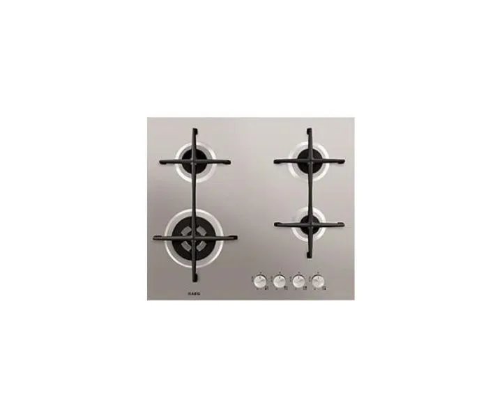 AEG 60Cm 4 Burners Gas Hob Stainless Steel Model HG654421UM