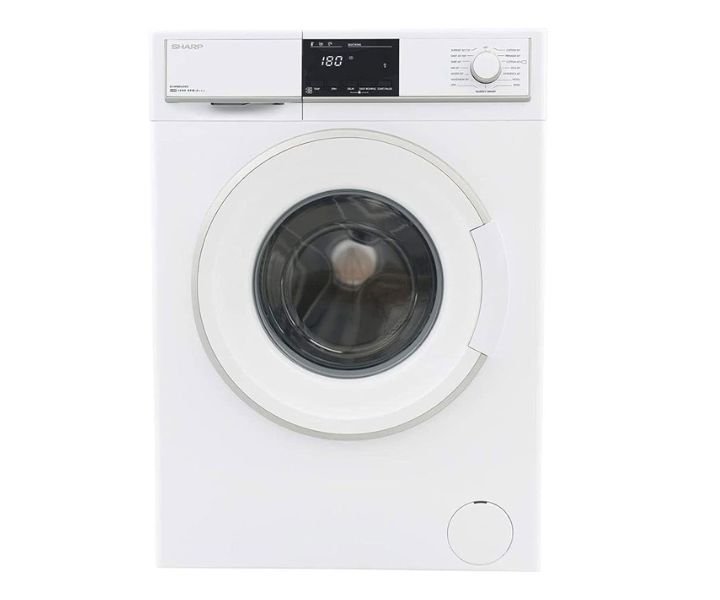 Sharp 9Kg Front Load Fully Automatic Washer Spinner Machine 1200Rpm White Model ES-FE912DLZ-W | 1 Year Brand Warranty.