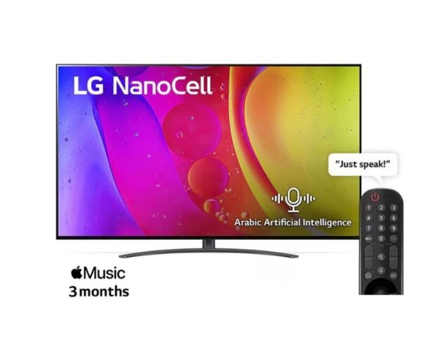 LG 55 Inch NANO 4K UHD Smart WebOS TV With ThinQ AI Active HDR (NANO84 Series) Black Model-55NANO846EG