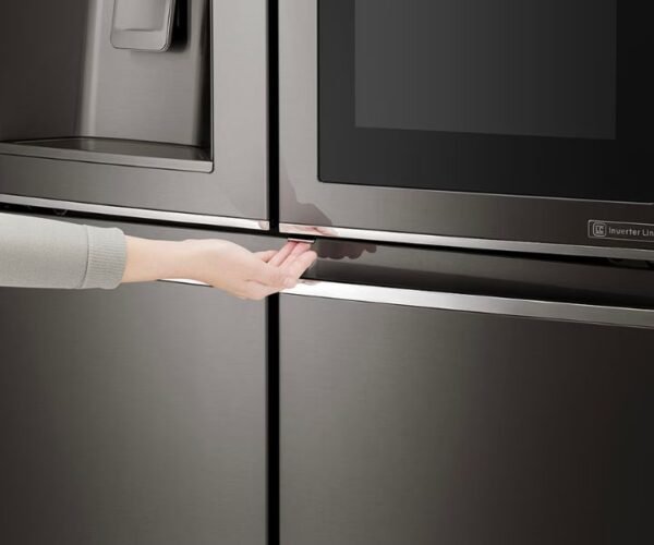 LG 716 Liters French Door Side by Side Refrigerator Stainless Steel Black Model GR-X39FMKHL - Image 4