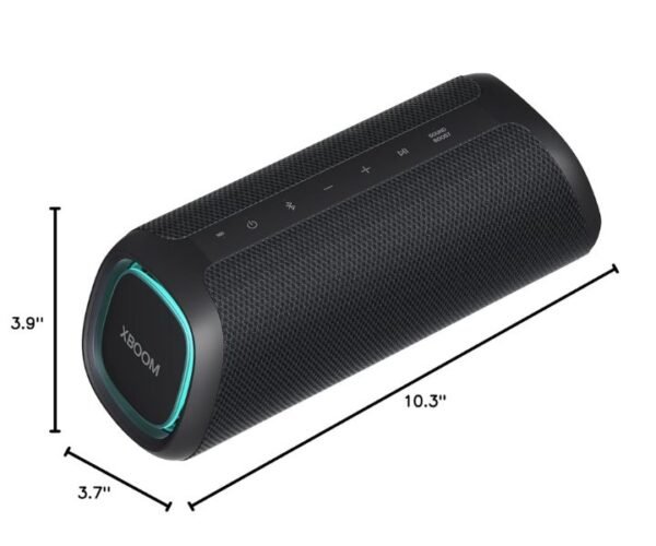 LG Speaker Go Portable Bluetooth LED Lighting and up to 24-Hour Battery Black Model XG7QBK - Image 3