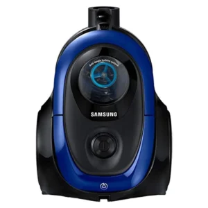 Samsung 1800 W Canister Bagless Vacuum Cleaner with Cyclone Force and Anti-Tangle Turbine Blue Model – VC18M2120SB/AT