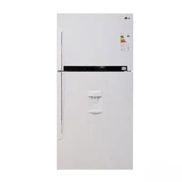 LG 473 Liter Double Door Refrigerator Inverter No Frost Top Mount White Model GLF682HQHL