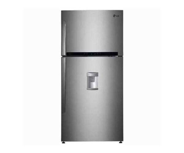 LG 760 Liter Double Door Refrigerator With Dispenser No Frost Inverter Compressor Platinum Silver Model- GR-F882HLHM