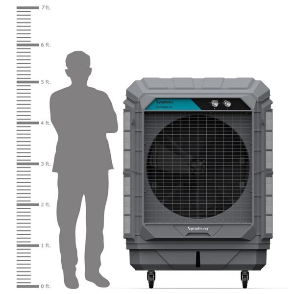 Symphony 100L Commercial Air Cooler Water Tank Color Grey Model-MOVICOOL-XL100 - 1 Year Warranty - Image 3
