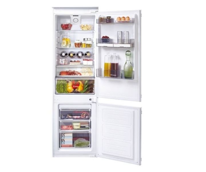 Candy 250 Liters Built-In 2 Door Bottom Mounted Refrigerator White Model-CKBBF172KN