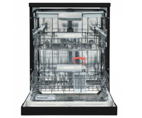 Sharp Free Standing Dishwasher With Digital Display 14 Persons,10 Programs Black Model-QW-V1014A-BK2 - Image 2