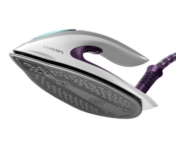 Philips 1.8 L PerfectCare Elite Plus Steam Generator Iron 2700W Purple/White Model-GC9660/36 - Image 2