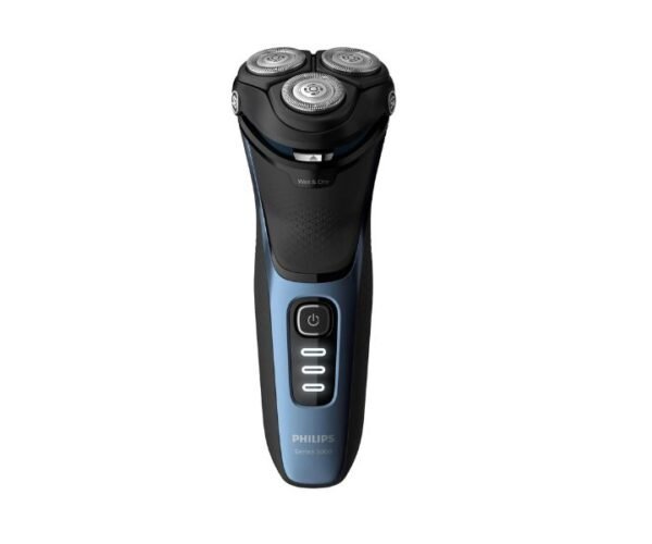 Philips Series 3000 Electric Shaver Wet or Dry Black and Blue Model-S3232/52