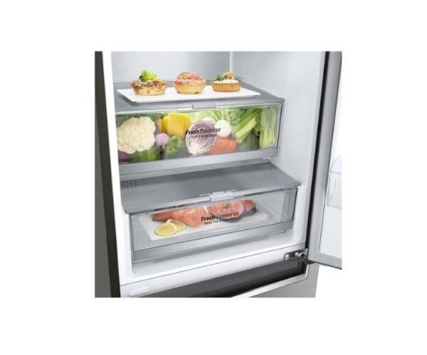 LG 384 Liter Bottom Freezer With Refrigerator, Inverter Compressor Color Silver Model – GC-B509SMUM – International Version. - Image 4