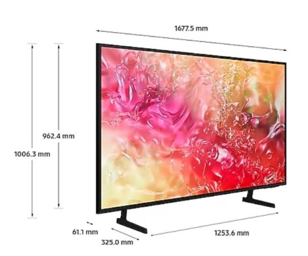 Samsung 75 Inch Crystal UHD 4K Smart TV DU7000 Black (2024) Model-UA75DU7000UXZN - Image 5