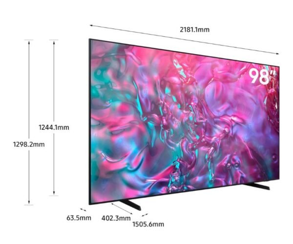 Samsung 98 Inch Crystal UHD 4K Smart TV DU9000 Black (2024) Model-UA98DU9000UXZN - Image 2