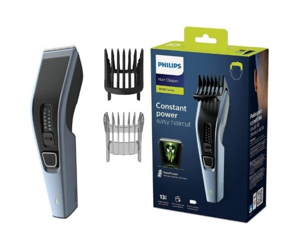 Philips Hairclipper Series 3000 Stainless Steel Blades, 13 Cutting Heights with Beard Comb Model-HC3530/15