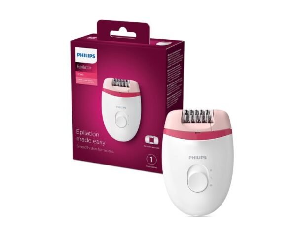 Philips Epilator With Corded Compact Color White/Pink Model-BRE235/00