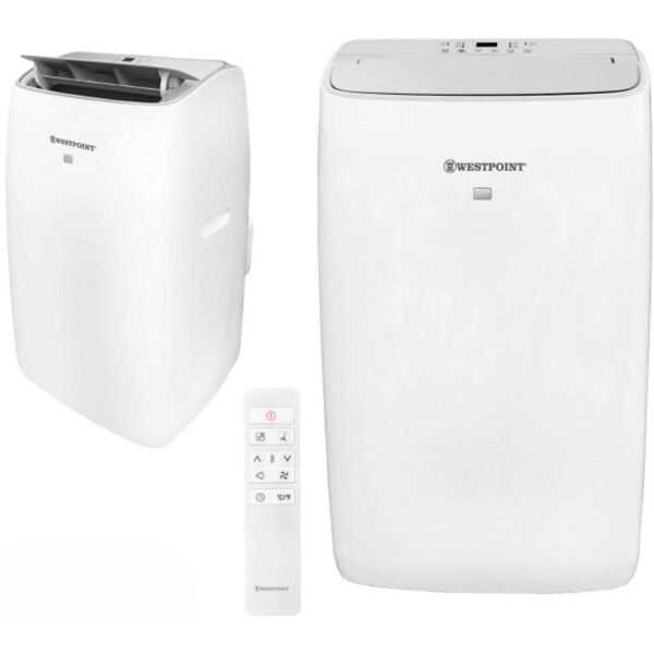 Westpoint 1.5 Ton Portable Air Conditioner 18000BTU T3 R410a Rotary Compressor White Model- WPT-1824LRC | 1 Year Full And 5 Years Compressor Warranty