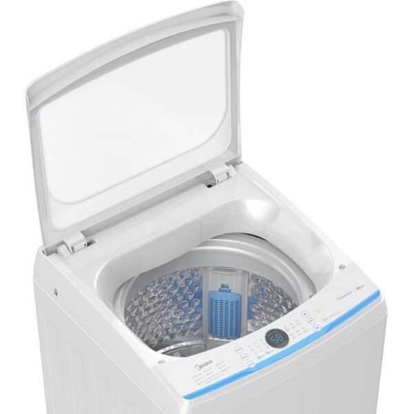 Midea 6kg Top Loading Washing Machine With Lunar Dial, Auto Clean, Strong Hygiene and Sterilization, One Touch Wash, Inverter Quattro, Soft Close Lid, Deep Clean, Auto Stop & Child Lock White Model - MA200W60W-AE - 1 Year Warranty - Image 2