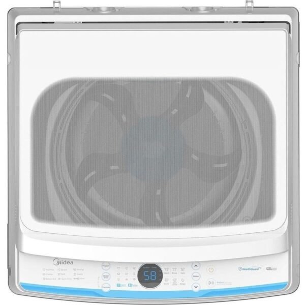 Midea 6kg Top Loading Washing Machine With Lunar Dial, Auto Clean, Strong Hygiene and Sterilization, One Touch Wash, Inverter Quattro, Soft Close Lid, Deep Clean, Auto Stop & Child Lock White Model - MA200W60W-AE - 1 Year Warranty - Image 3