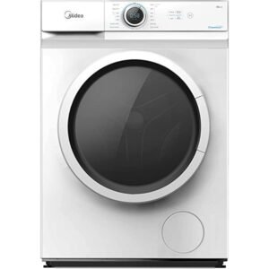 Midea 6KG Front Load Washing Machine with Lunar Dial, 1000 RPM, 15 Programs, Fully Automatic Washer, Digital LED Display, Child Lock, Mute Function, 90° Hygiene, White Model - MF100W60WGCC - 1 Year Warranty