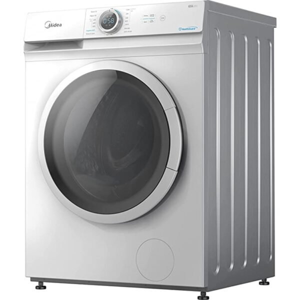 Midea 6KG Front Load Washing Machine with Lunar Dial, 1000 RPM, 15 Programs, Fully Automatic Washer, Digital LED Display, Child Lock, Mute Function, 90° Hygiene, White Model - MF100W60WGCC - 1 Year Warranty - Image 3