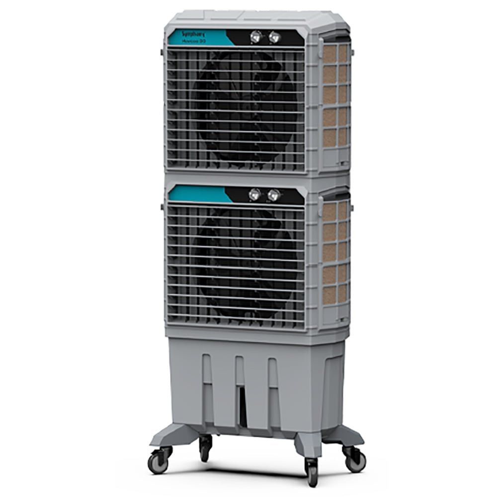 Symphony 125 Litres Desert Air Cooler Commercial Cooler Double Decker Color Grey Model-MOVICOOL DD125 | 1 Year Brand Warranty. - Image 2