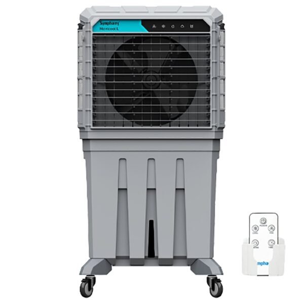 Symphony 200 Litres Air Cooler Commercial Cooler 3-Speed Evaporative Color Grey Model- MOVICOOL L200i | 1 Year Brand Warranty.