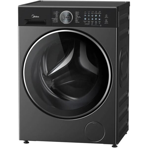 Midea 10 kg Front Load Washing Machine 1400Rpm, Inverter, With WiFi Titanium Model - MF210W100WB/T-GCC -1 Year Warranty - Image 2