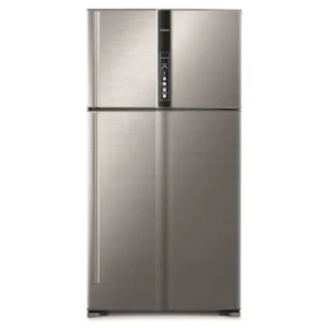 Hitachi 820 Liter Top Mount Refrigerator, Double Door, Inverter Compressor, Dual Fan Cooling, Color Silver Model – RV820PUK1KBSL – 1 Year Full 10 Years Compressor Warranty.