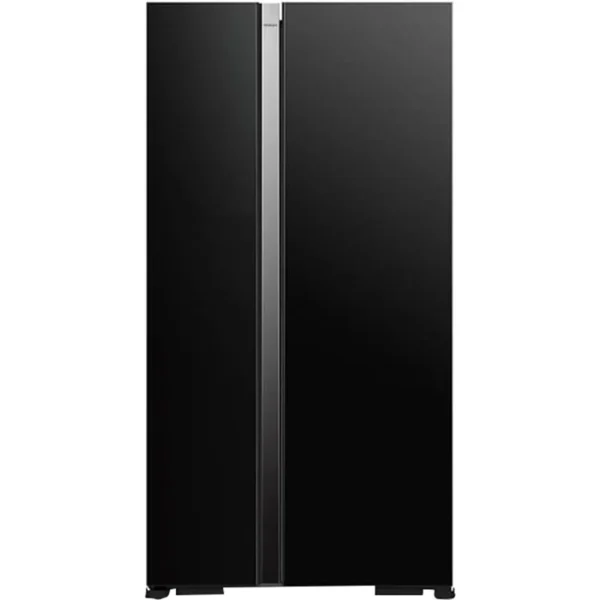Hitachi 700 Liter Side by Side 2 Door Refrigerator, Inverter Compressor, No Frost Fridge, Dual Fan Cooling Quick Freezing LED Panel-Easy Twist Ice Maker, Black Model – RS700PUK04GBK – 1 Year Full 5 Year Compressor Warranty.