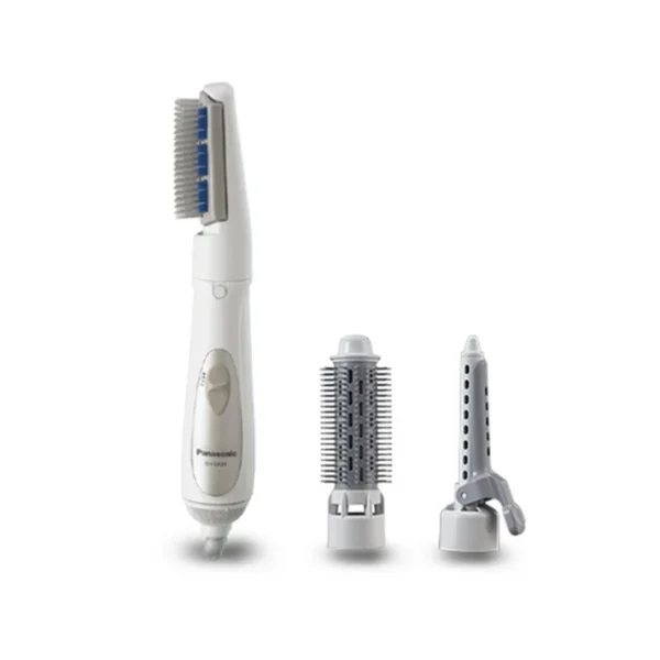 Panasonic 650W Hair Styler New Tension Blow Brush, Roller Brush, Air Iron 59 dB At Dry mode White Model – EH-KA31-W615 – 1 Year Warranty