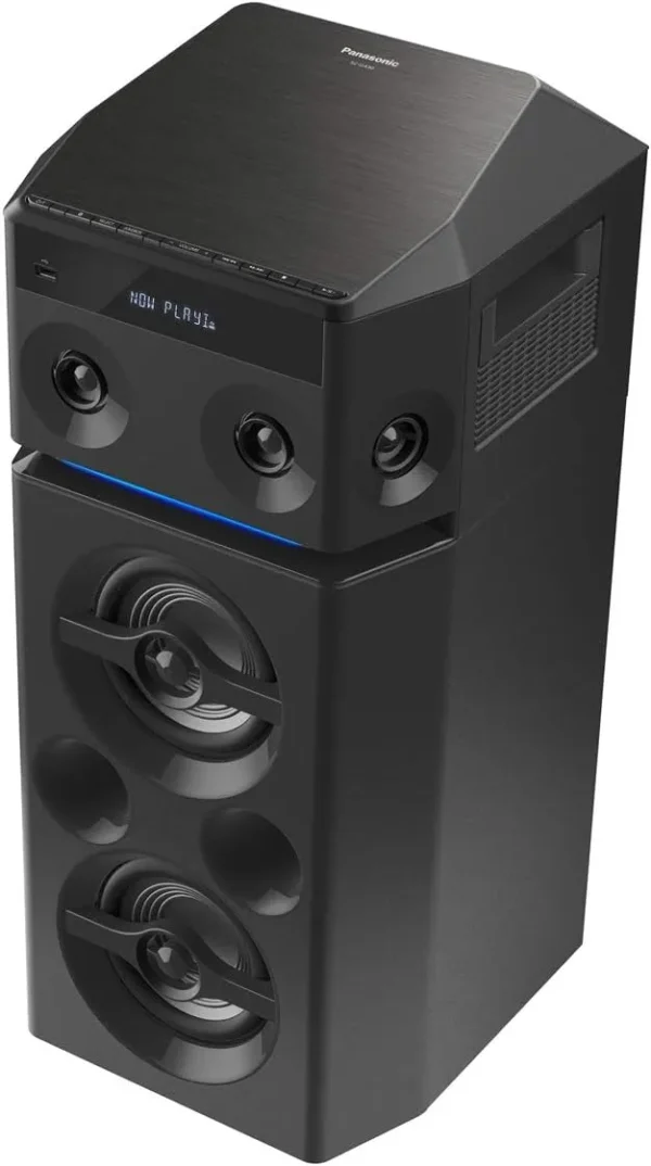 Panasonic 300W Compact High Power Audio Party Wireless Speaker System Smartphone connectivity Bass Reflex System Black Model – SC-UA30GS-K – 1 Year Warranty - Image 2