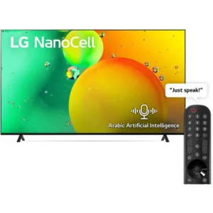LG 65Inch Nano Cell Smart TV NANO79 Series, Cinema Screen Design 4K Active HDR WebOS Smart AI ThinQ Black Model - 65NANO796QA