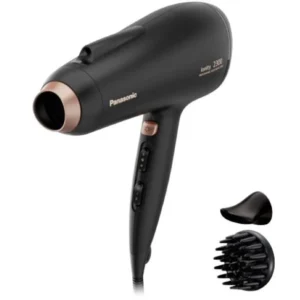 Panasonic 2300W Ionic Hair Dryer with Powerful Airflow, 6 Airflow Settings, Professional Heat Protection, Concentrator Nozzle and Diffuser Black Model – EH-NE86-K685 – 1 Year Warranty