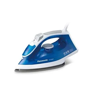 Panasonic Steam Iron, 1800W, Titanium Coated Soleplate, Color Blue/White Model – NI-M300TVTV – 1 Year Warranty