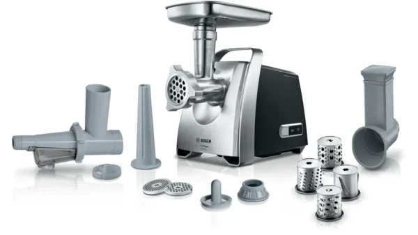 Bosch ProPower Meat Mincer, 2200W, Color Black/Silver Model – MFW-68660 – 1 Year Warranty.