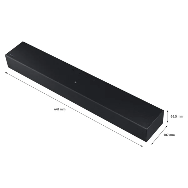 Samsung 2.0 CH Wireless Soundbar, Built-in Woofer, One Remote Control, Bluetooth TV Connection, Surround Sound Expansion, Color Black Model – HW-C400/ZN – 1 Year Warranty. - Image 2