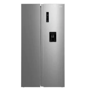 Midea 704 Liter Side By Side Refrigerator, Water Dispenser, Stainless Steel, Color Silver Model – MDRS704FIE02AE – 1 Year Full 5 Years Compressor Warranty.