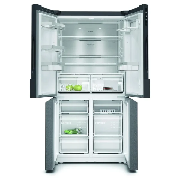Siemens 605 Liters French Door Refrigerator, No Frost, Multi Airflow, Super Cooling, Color Black Model – KF96NAXEAG – 1 Year Full 5 Years Compressor Warranty - Image 2