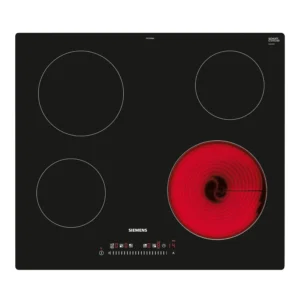 Siemens 60 cm Built In Electric Hob, IQ100, 4 Cooking Zones, Color Black Model – ET611FEB8M – 3 Years Brand Warranty.