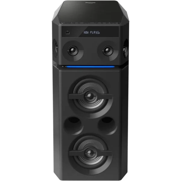 Panasonic 300W Compact High Power Audio Party Wireless Speaker System Smartphone connectivity Bass Reflex System Black Model – SC-UA30GS-K – 1 Year Warranty