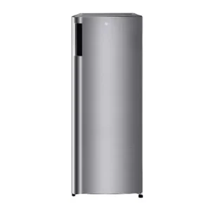 LG 168 Liter Single Door Freezer, Turbo Freezing, Smart Inverter, Steel Finishing, Color Silver Model – GN304SLGT – International Version.